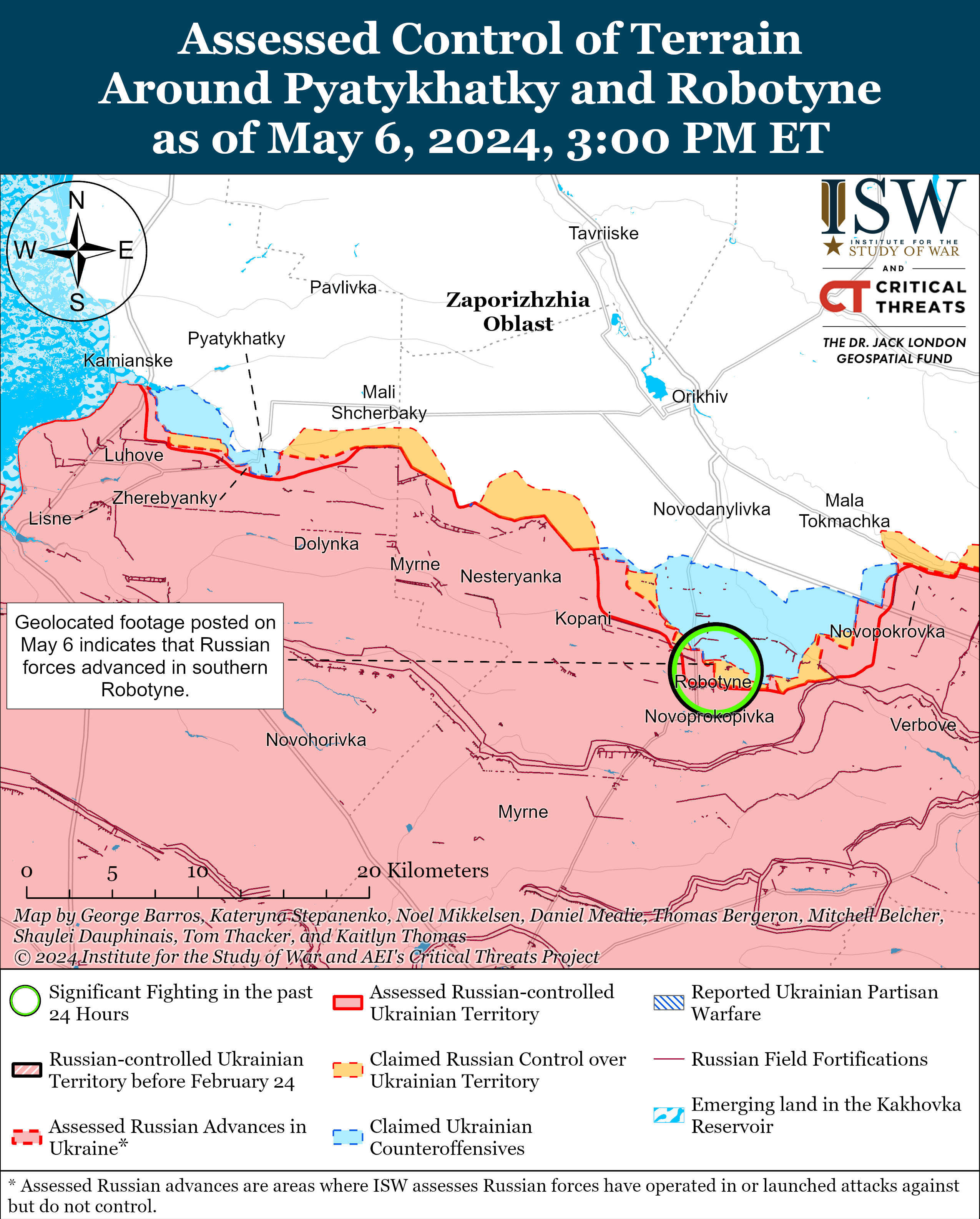 Російські окупанти просунулися у чотирьох фронтових областях: карти ISW